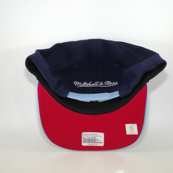 Mitchell & Ness Houston Rockets Snapback Adjustable Hat OG 90's Logo Blue - Picture 4 of 7
